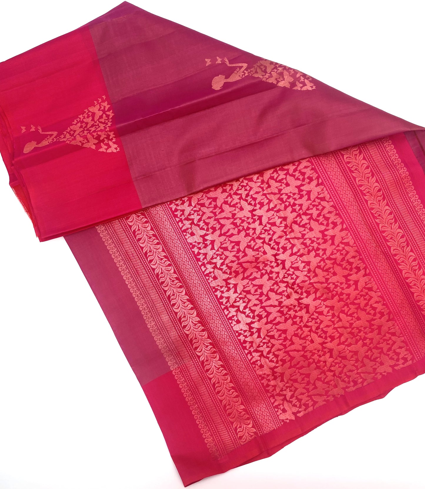 Handloom Pure Silk Saree - Cinderella Motif