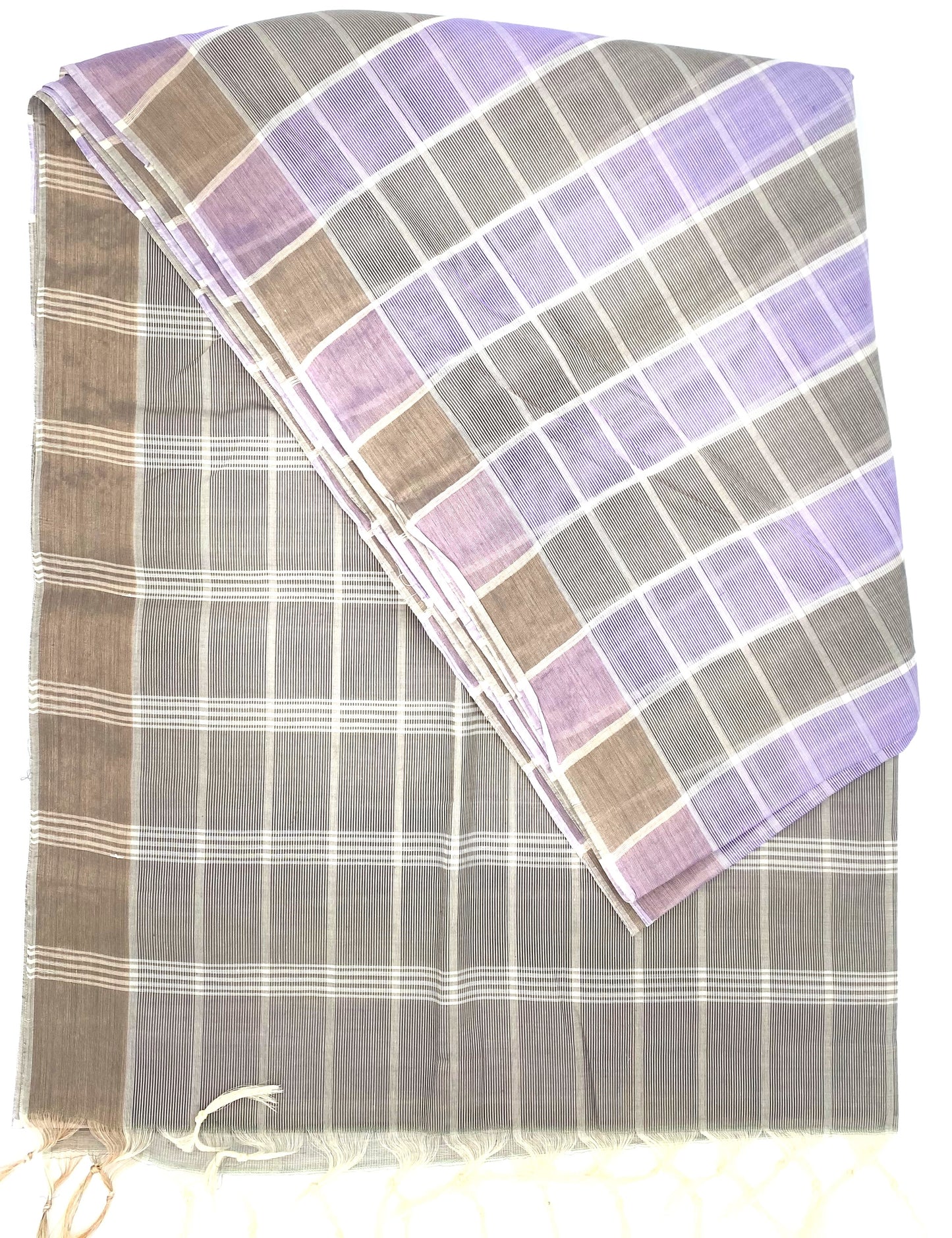 Cotton Saree - Checked design